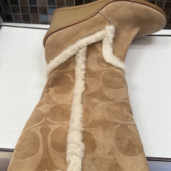 Coach tan suede boots - Picture 7 of 9